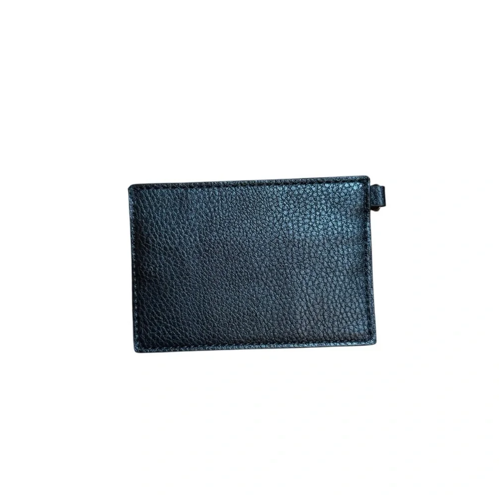 Anne Klein| Women’s Textured Black Leather Card Holder